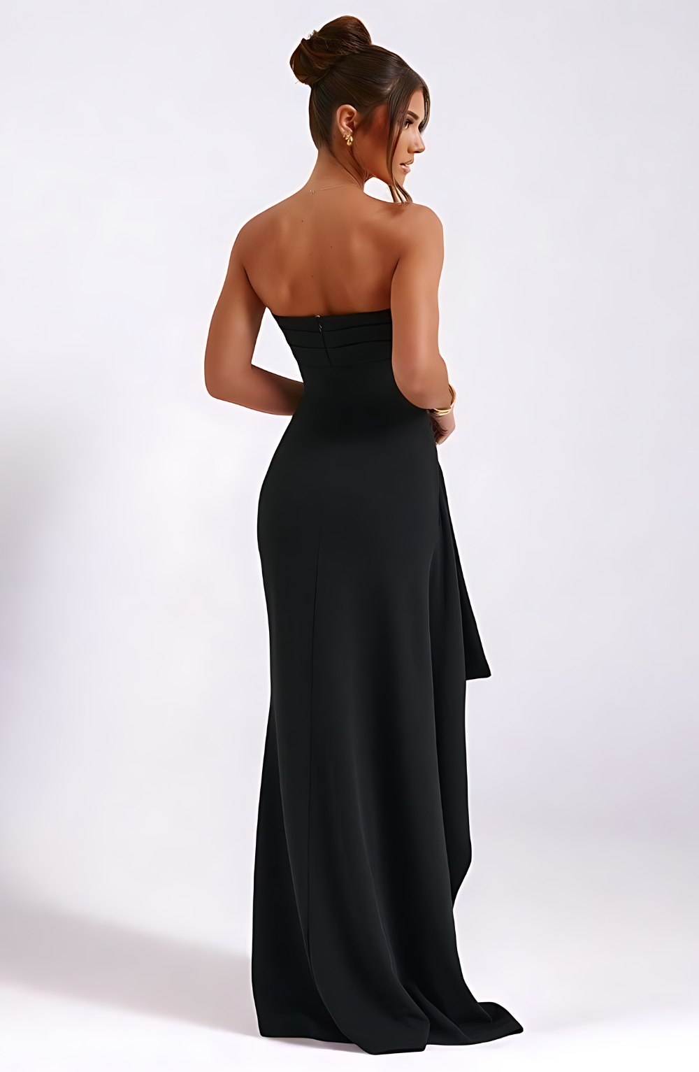 Stella | Elegant Maxi Dress - Black