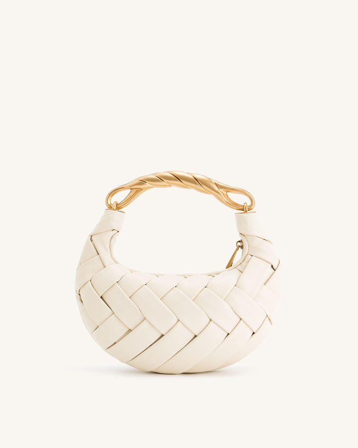 Mimosa | Weave Handbag - White