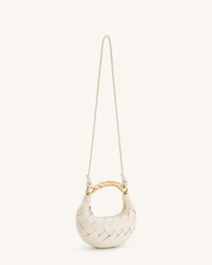 Mimosa | Weave Handbag - White