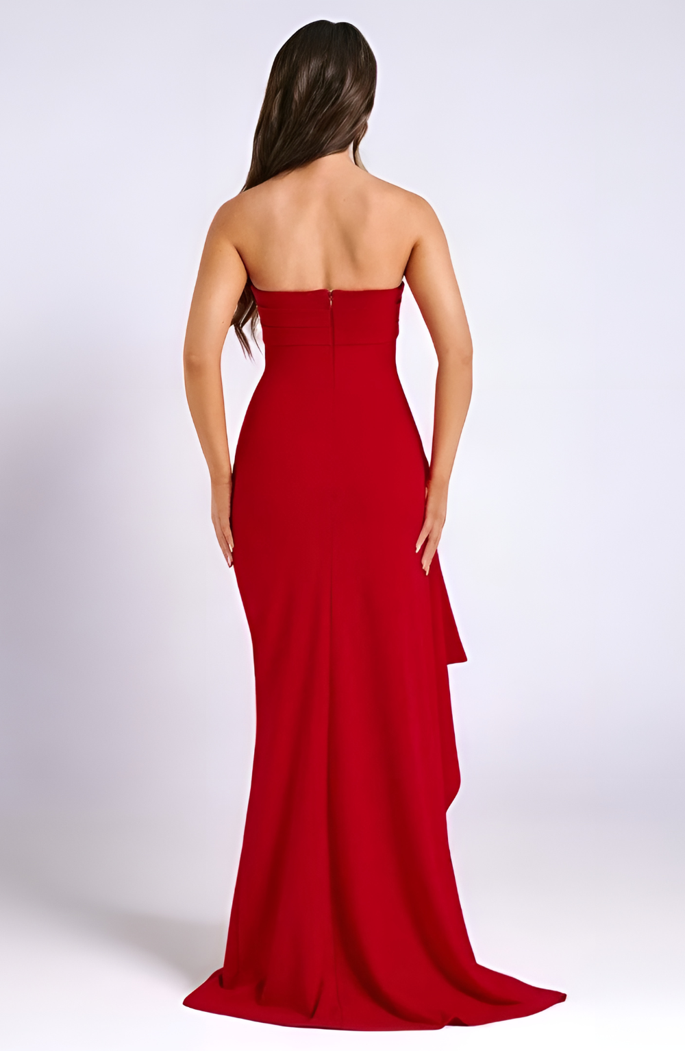 Stella | Elegant Maxi Dress - Red