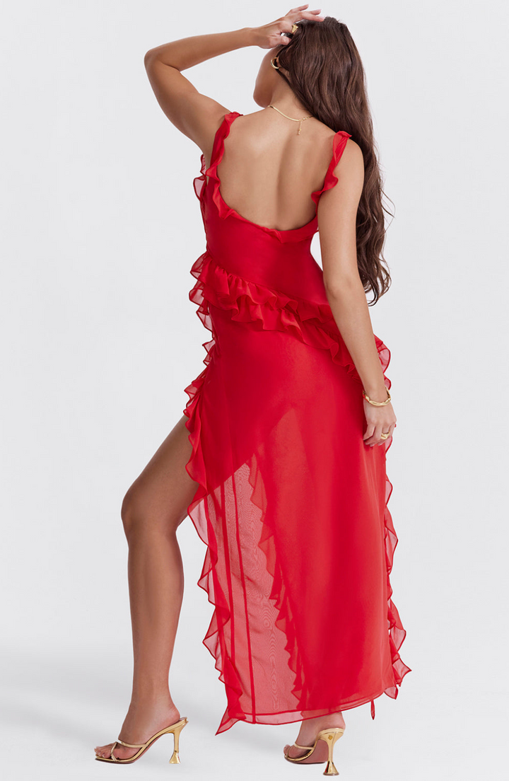 Andrea | Beautiful Comfortable Dress - Red