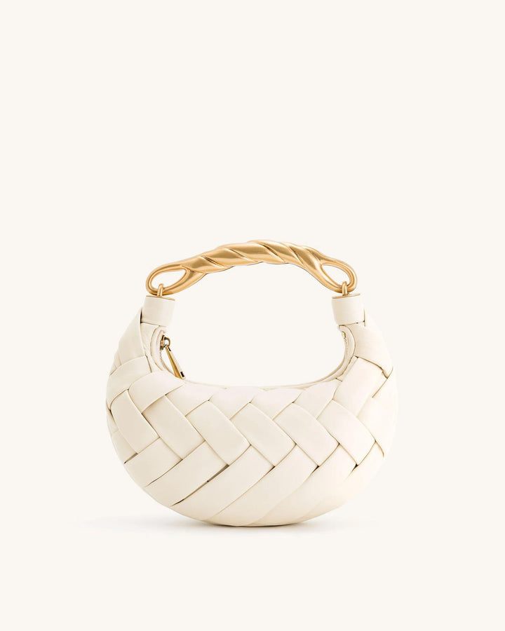 Mimosa | Weave Handbag - White