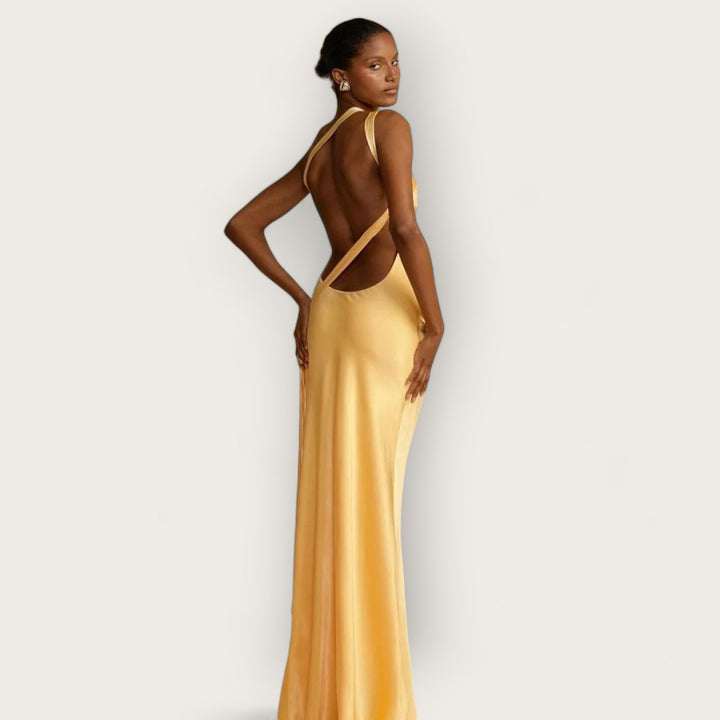 Selene | Maxi Dress - Gold